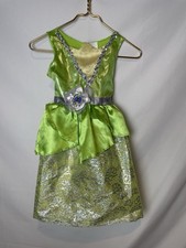 DISNEY PRINCESS AND THE FROG Costume Green Dress Up Green Sparkle Girls 4X-6X