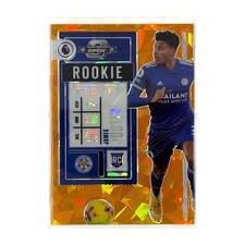 Panini Soccer Card Justin James Leicester City 2020 Contenders Optic Prizm #5