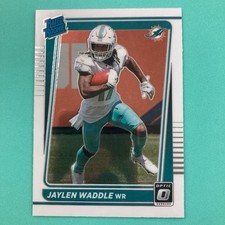Jaylen Waddle 2021 Donruss Optic Rookie Card #208 Miami Dolphins