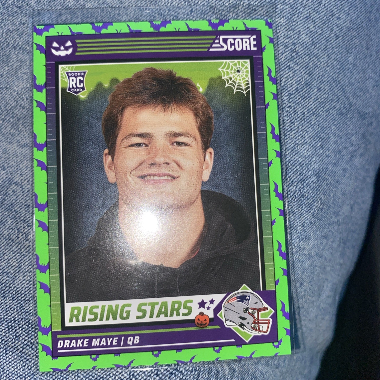 2024 Panini Score-A-Treat - Rising Stars Drake Maye #17 Green Bats (RC)