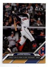 2024 Topps Now Guardians ALCS Hit Streak #838 - Brayan Rocchio Gold 1/1