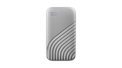 WD, My Passport  Festplatte, 2 TB SSD, 2,5 Zoll, extern, Silber