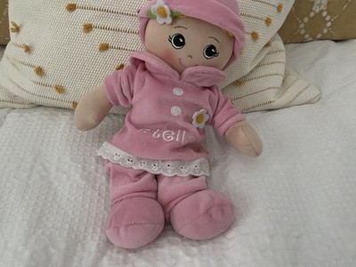 Super Cute, Soft Baby Doll In Pink Pajamas With The Name Stella On It