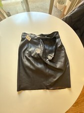 Express Faux Leather Belted Skirt Size 8