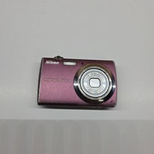 Nikon Coolpix S220 Plum Digital Camera 10 MP 3X Zoom Untested Damaged