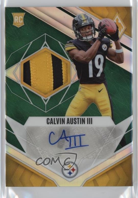 Calvin Austin Panini Phoenix Rps Rookie Jersey Autograph #RJACA Green Prime