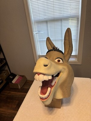 Dreamworks Shrek Donkey Mask Latex Spirit Halloween Costume Cosplay