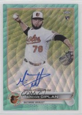 2022 Topps Chrome Rookie Aqua Wave Refractor /199 Marcos Diplan #RA-MD Auto 0vp1