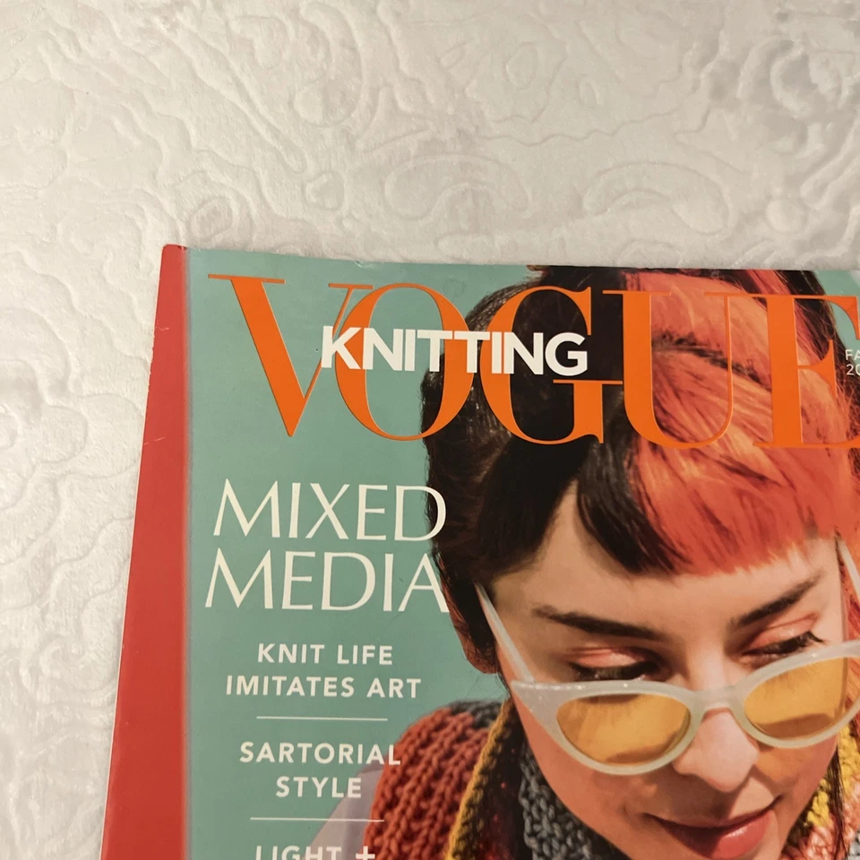 Vogue Knitting Magazine Fall 2021 Mixed Media Knit Life Sartorial Style - Image 2 of 4