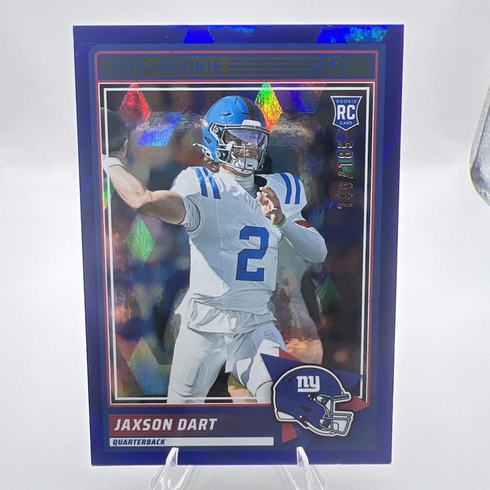 2025 Score - Rookies Jaxson Dart #35 Cubic /185 (RC)