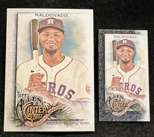 2022 Allen and Ginter - SP Black Mini - Martin Maldonado  - Astros - #348 + Base