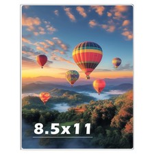 8.5 x 11 Acrylic Picture Frame, Horizontal/Vertical Clear Photo Frame for Wal...