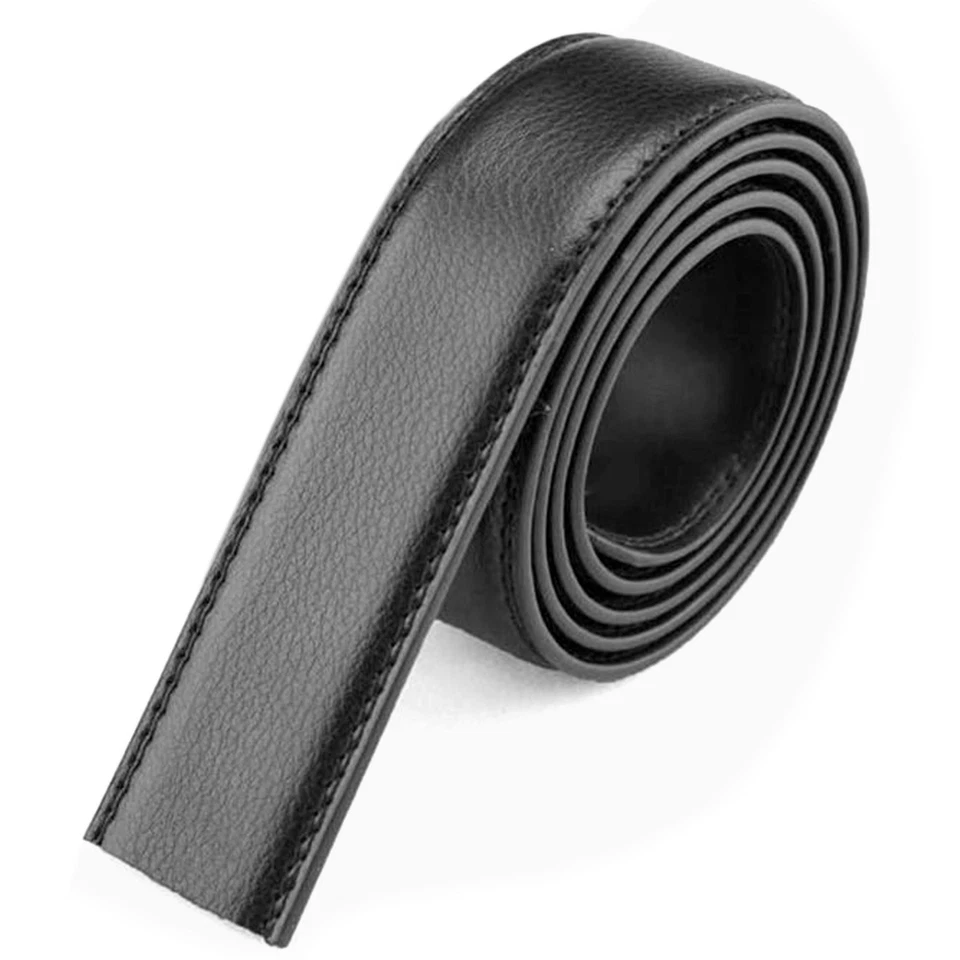 Cinturones de trinquete de cuero genuino para hombre con hebilla automática ajustable Ti Foto 2 de 4