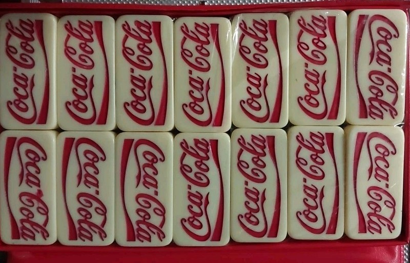 Vintage Coca Cola Domino Game Set Double Six Dominos Collectible Sealed New