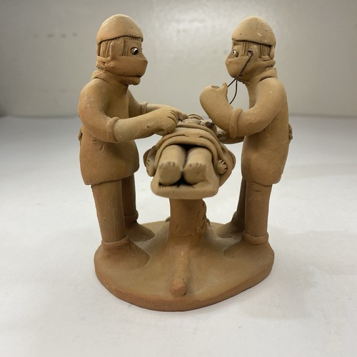 Jose Ze Caboclo Hand Made Brazil Clay Surgery Figurine 4" - Picture 3 of 8