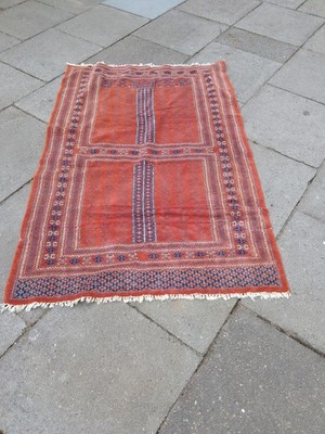 Orientteppich Perserteppich 150cm 94cm Handgeknüpft Rot Orientteppich