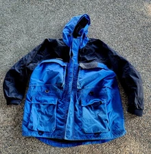 Clam Ice Armor Jacket Mens 2XL Blue Black Extreme Insulated Lined Coat