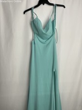 Windsor Azarine Light Blue Long Formal V-Neck Dress Size 9 NWT