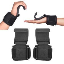Weight Lifting Strap Hook Hand Bar Support Power Wrist