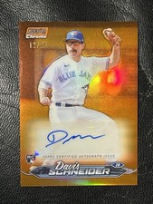 DAVIS SCHNEIDER 2024 Topps Stadium Club Chrome Orange Refractor Auto 12/25 RC
