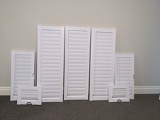 White No Drill Shutter Blinds