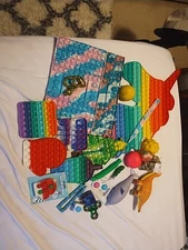 Lot Of Twenty Five Assorted Fidget Toys For Children - Pop-its, Squishies, Etc.