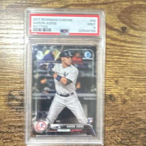 2017 Bowman Chrome Aaron Judge Batting #56 PSA 9 New York Yankees Baseball