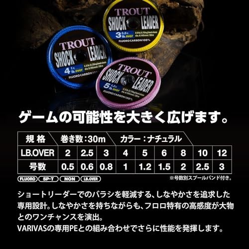 NYLON DE PECHE VARIVAS FLUOROCARBONE 30M Modèle