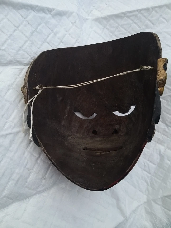 Ancien masque de théâtre Japonais JAPON ? époque ? N° 2 - Photo 4/4