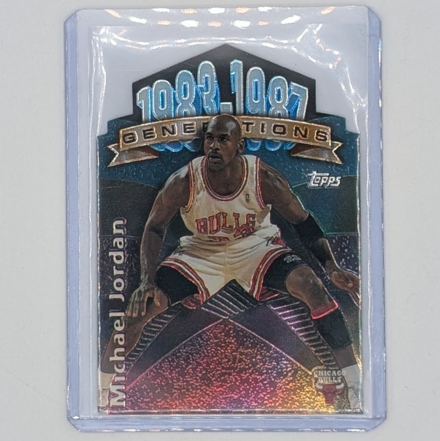 1997-98 Topps Generations Michael Jordan #G2 Die-Cut Insert Chicago Bulls HOF