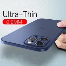 Ultra Thin Matte PP Case Cover For iPhone 11 12 13 14 15 16 17 Pro Max Mini - UK