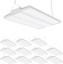 12Pack-150W LED Linear High Bay Shop Light Warehouse Garage Ceiling Fixtures