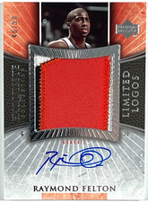 2005-06 Upper Deck Exquisite Limited Logos Raymond Felton Auto RC #LL-RF /50