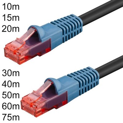 Cat 6 Patchkabel LAN Netzwerk Outdoor Kabel CAT6 Wasser UV resistent 10m bis 75m