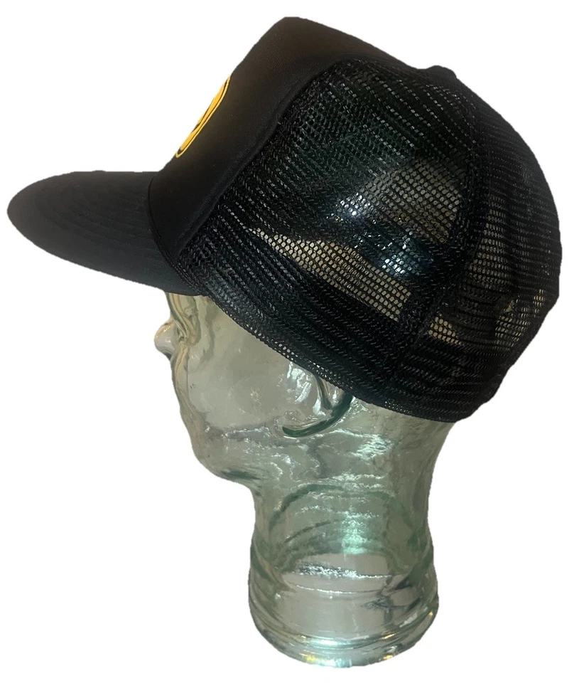 Vintage CBS News Yellow Logo Mesh Trucker Snapback Hat Cap Adjustable - Image 3 of 4