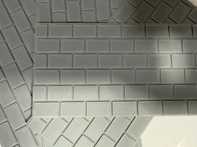 G Scale Stone Blocks Model Train Scenery Sheets   4 Textured Sheets