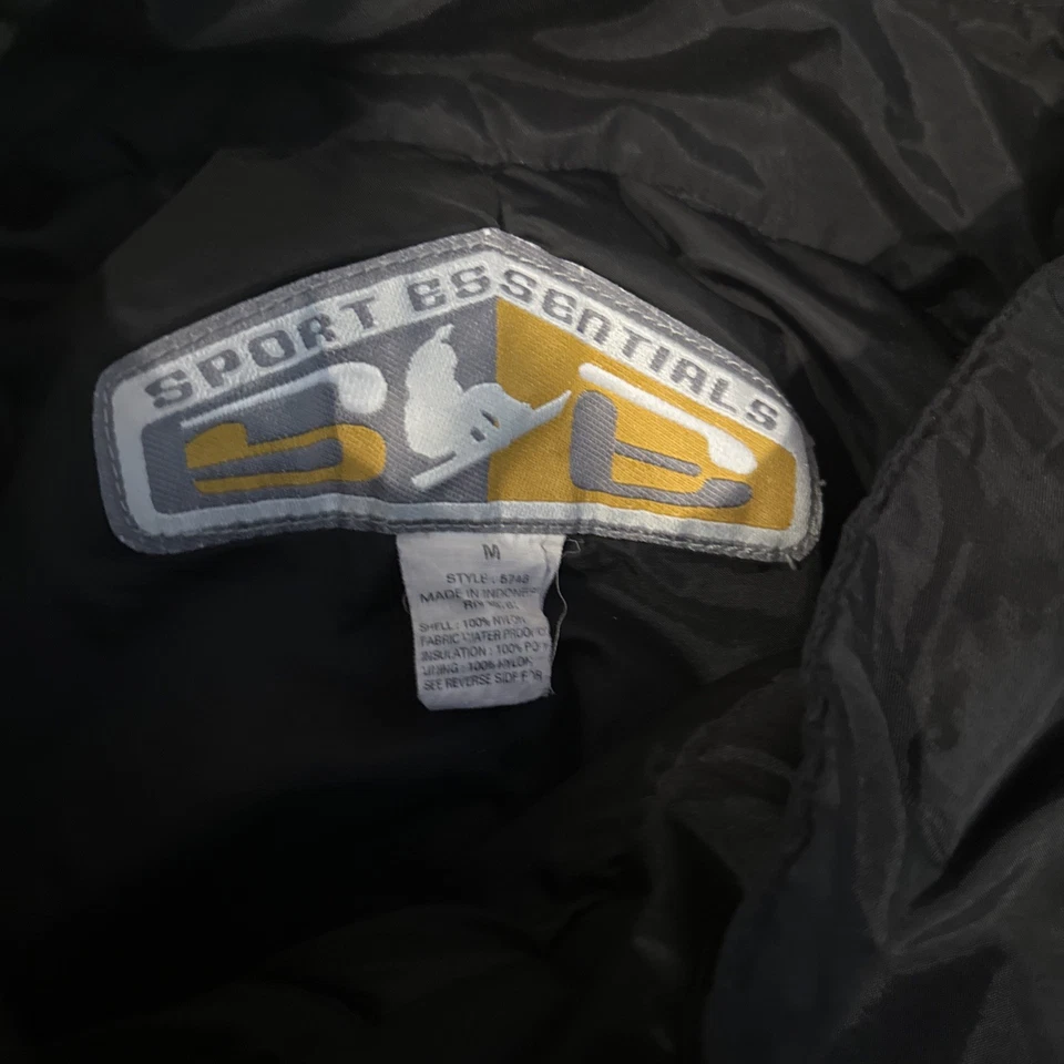 Pantalones de esquí de nieve Sport Essentials negros cargo talla mediana  Foto 4 de 4