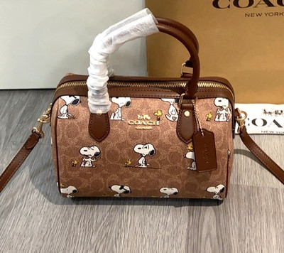 Coach CBM33 Snoopy Women's Handbag crossbody bag brown from usa