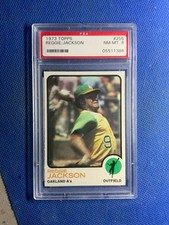 1973 TOPPS #255 REGGIE JACKSON PSA 8