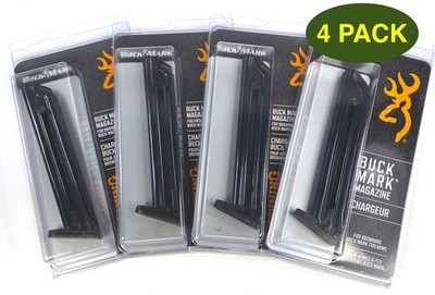 Browning Buck Mark 22 lr 10 rd Blued Steel Magazine **4 PACK** -  112055190