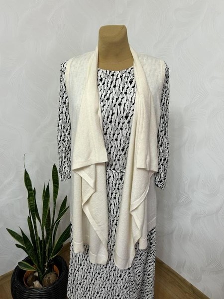 Women The White Company Vest White Wool 48