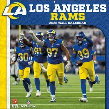 Turner Licensing,  NFL Los Angeles Rams 2026 Wall Calendar, 12'' X 12'', 12-Mont