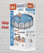 Bestway Steel Pro MAX - 14' x 33" Above Ground Swimming Pool Set - IN HAND NEW