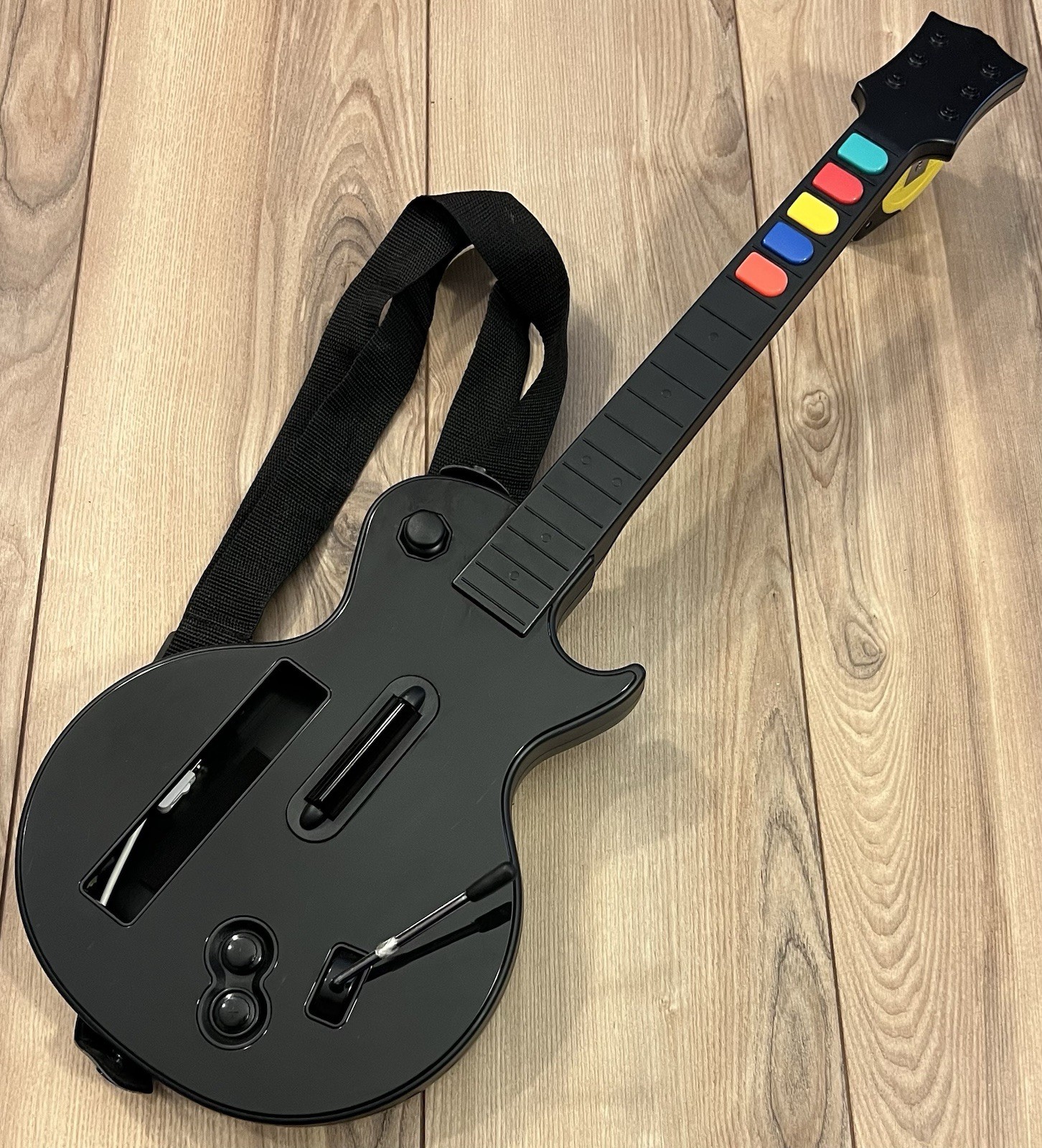 Guitar Hero Wireless Gibson Les Paul Black Nintendo Wii Wii-033 Tested Works