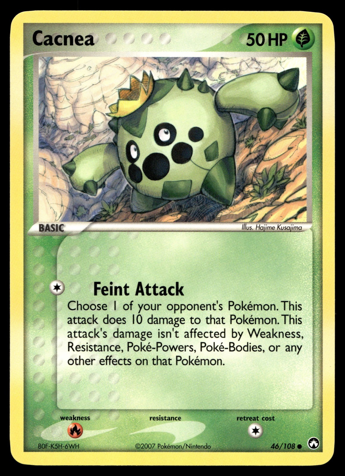 Cacnea Pokemon Power Keepers 46/108 LP