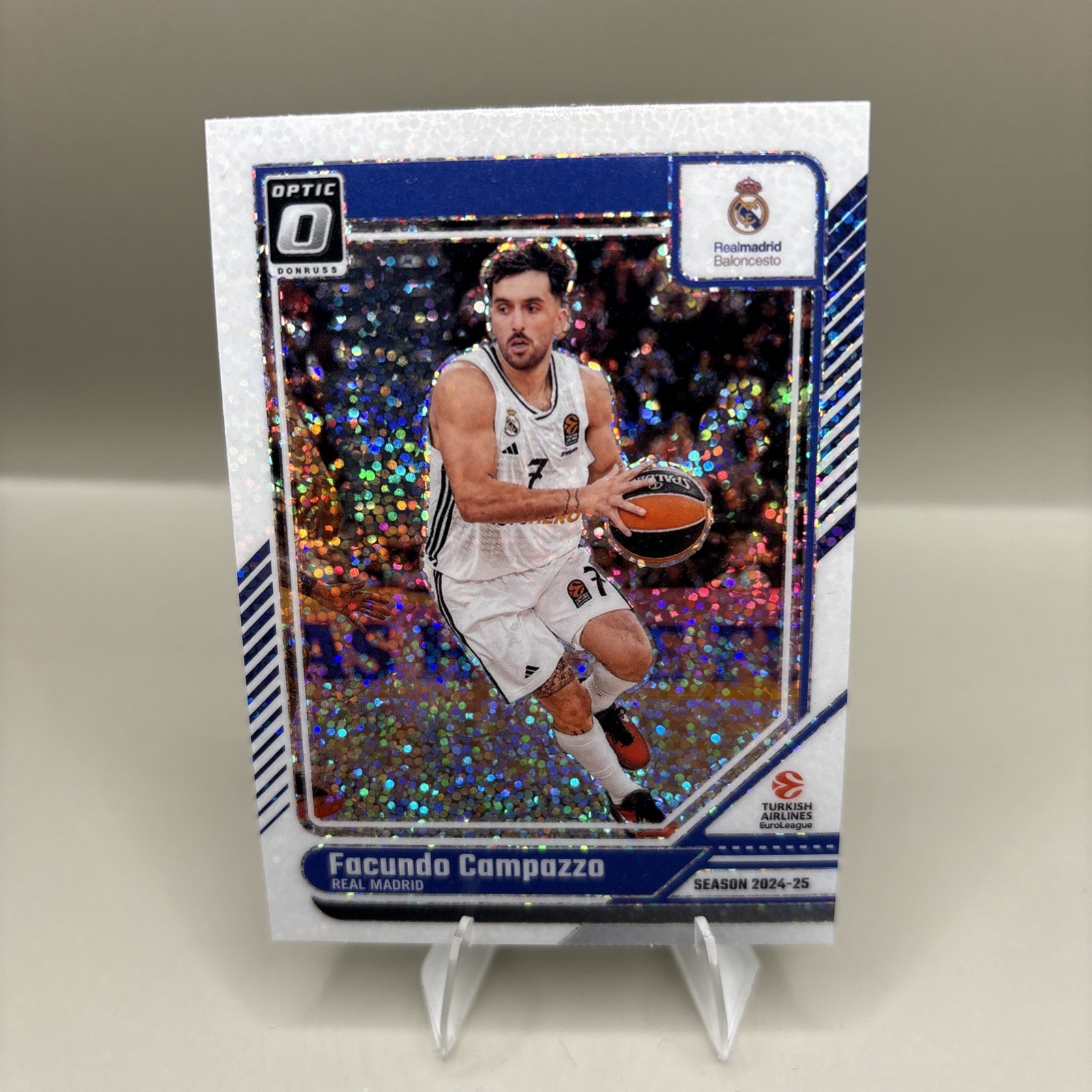 2024-25 Donruss Euroleague FACUNDO CAMPAZZO White Sparkle #72 Real Madrid SSP