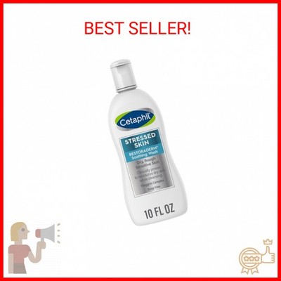 Cetaphil RESTORADERM Soothing Wash, 10 fl oz, Soothes Dry, Stressed Skin, Hypoal