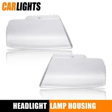 2PC Transparent Headlight Shade Lens Cover Fit For 2004-2008 F150 Lincoln Mark