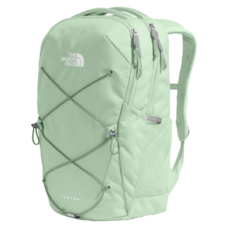 The North Face Women’s Jester Daypack in Misty Sage with Laptop Sleeve and FlexVent Technology
