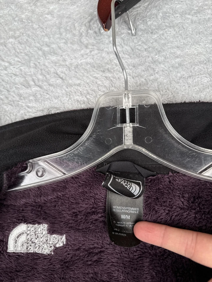 The North Face Fleece Jacket Womens Medium Purple Osito Full Zip High Pile Soft - Image 4 of 4